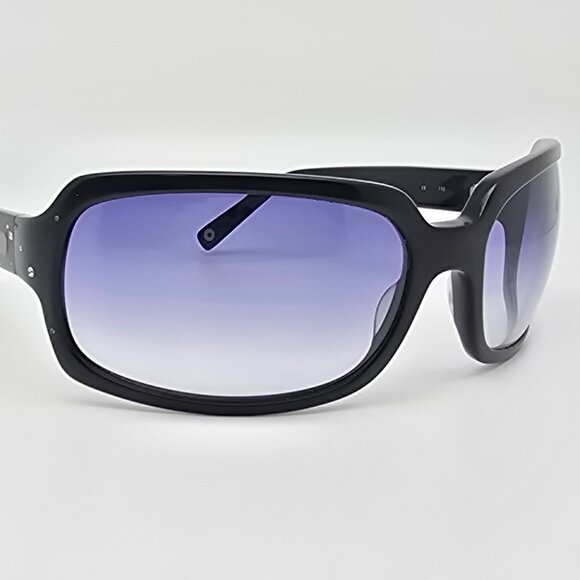 Coach Samantha S425 Black Frame Blue Gradient Lens Sunglasses w/ Case 63-18-110 - Picture 7 of 15